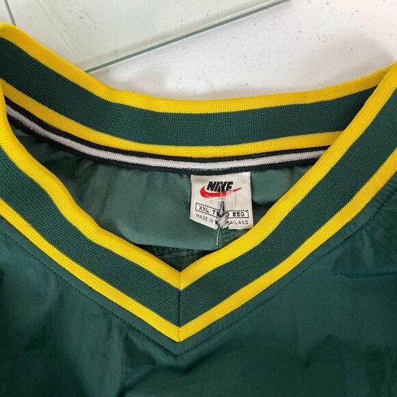 Vintage 90s Nike Center Swoosh Windbreaker Jacket Mens Size 2XL Green - Picture 4 of 4